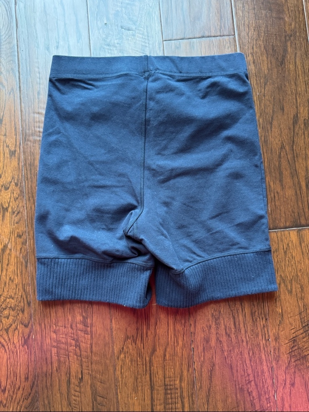 Free People Navy Bike Shorts with Embroidered Patch - Picture 6 of 6